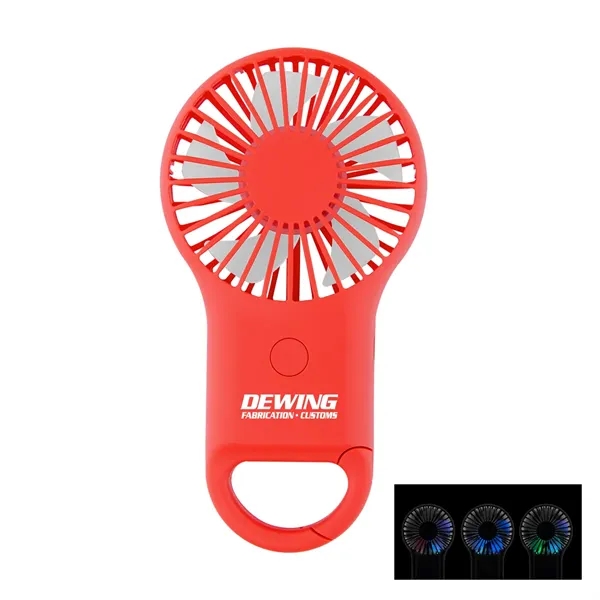Rechargeable Handheld Fan with Carabiner 2.0... from ASI 61125 Hit Promotional Products / Hit®
