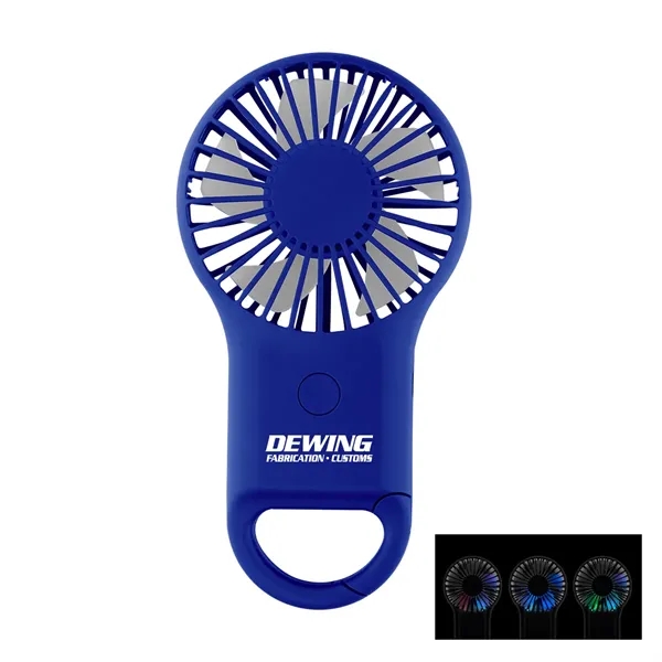Rechargeable Handheld Fan with Carabiner 2.0... from ASI 61125 Hit Promotional Products / Hit®