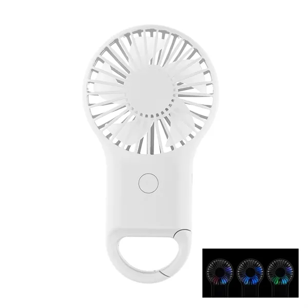 Rechargeable Handheld Fan with Carabiner 2.0... from ASI 61125 Hit Promotional Products / Hit®