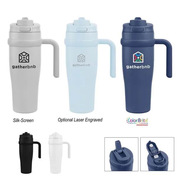 30 Oz. Apex Sip & Chug Recycled Stainless Steel Tumbler... from ASI 61125 Hit Promotional Products / Hit®