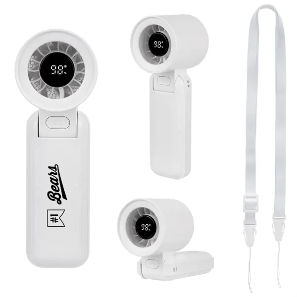 rABS Folding Fan With Digital Display... from ASI 61125 Hit Promotional Products / Hit®