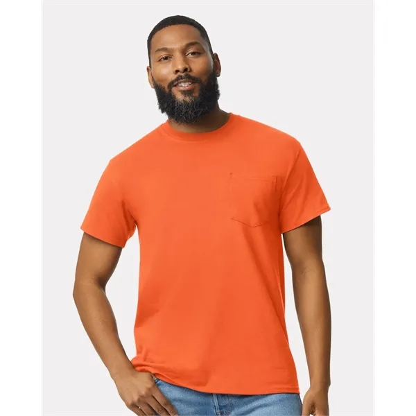 Adult T-shirt with a pocket of 6.0 oz preshrunk 100% cotton.... from ASI 84358 S&S Activewear
