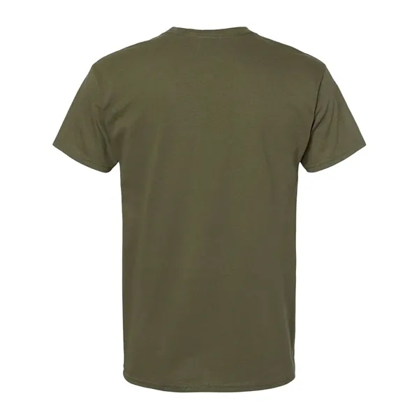 100% ComfortSoft® cotton T-shirt with tag-free neck label, shoulder-to-shoulder taping, and... from ASI 84358 S&S Activewear