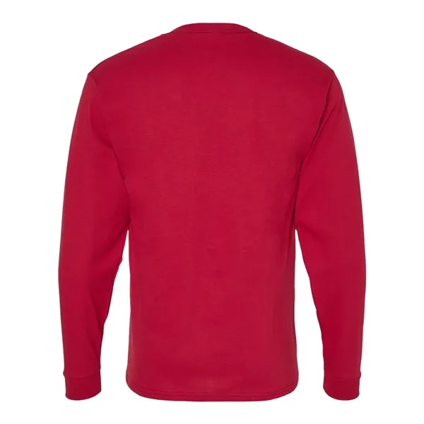 Long sleeve T-shirt made of 100% ComfortSoft® cotton with shoulder-to-shoulder taping... from ASI 84358 S&S Activewear