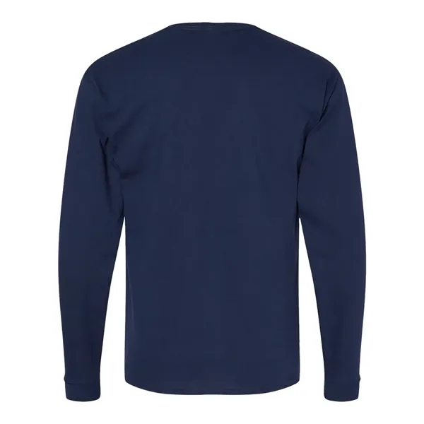 Long sleeve T-shirt made of 100% ComfortSoft® cotton with shoulder-to-shoulder taping... from ASI 84358 S&S Activewear