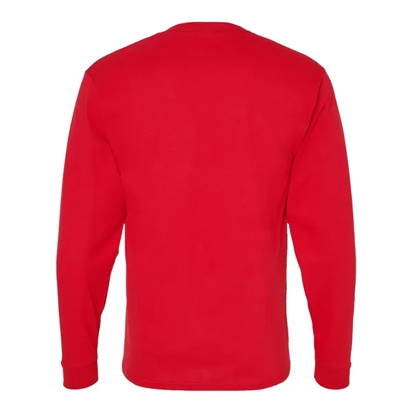 Long sleeve T-shirt made of 100% ComfortSoft® cotton with shoulder-to-shoulder taping... from ASI 84358 S&S Activewear