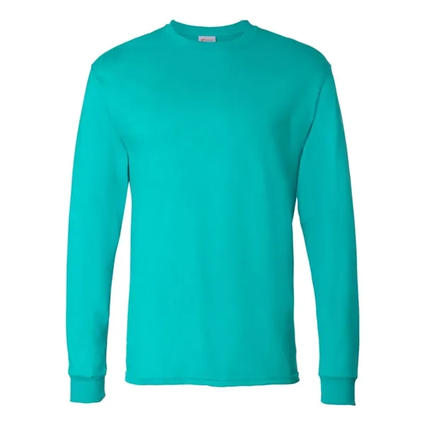 Long sleeve T-shirt made of 100% ComfortSoft® cotton with shoulder-to-shoulder taping... from ASI 84358 S&S Activewear
