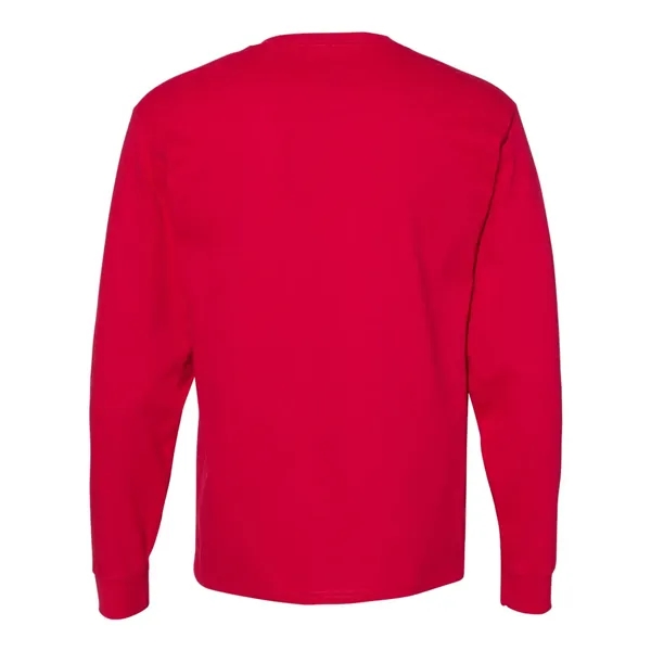 Long sleeve T-shirt made of 100% ComfortSoft® cotton with shoulder-to-shoulder taping... from ASI 84358 S&S Activewear