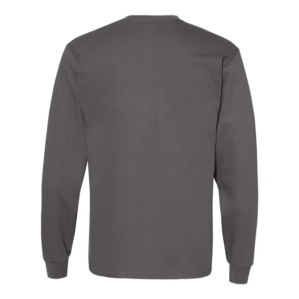 Long sleeve T-shirt made of 100% ComfortSoft® cotton with shoulder-to-shoulder taping... from ASI 84358 S&S Activewear