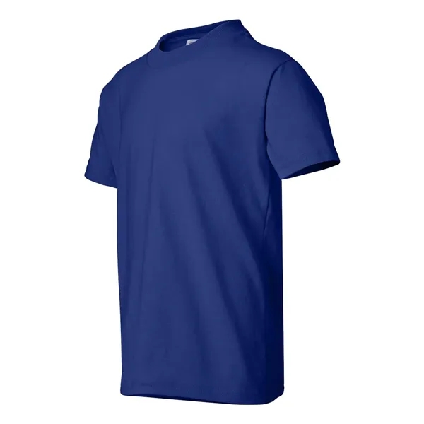 Youth-sized T-shirt made of cotton/poly with 5% recycled polyester from plastic... from ASI 84358 S&S Activewear