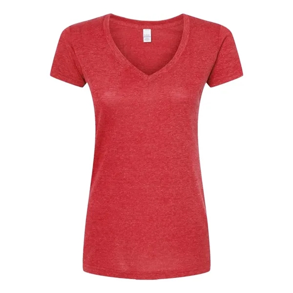 Tultex Women's Poly-Rich V-Neck T-Shirt... from ASI 84358 S&S Activewear