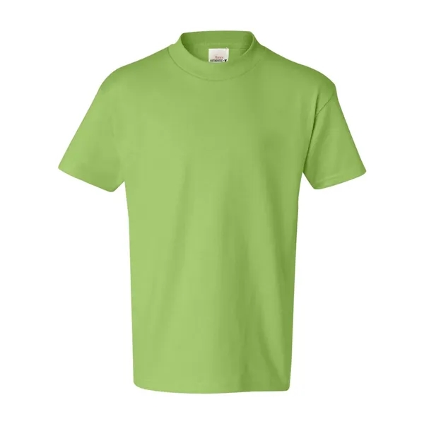 Youth short sleeve T-shirt with lay flat collar, and double-needle stitching.... from ASI 84358 S&S Activewear