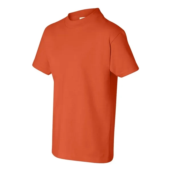 Youth short sleeve T-shirt with lay flat collar, and double-needle stitching.... from ASI 84358 S&S Activewear