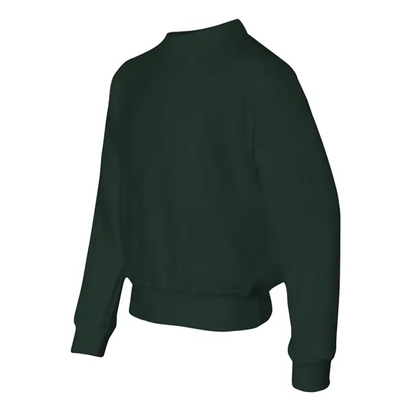 Youth 8.0 oz. 50% polyester/50% cotton crew neck sweatshirt. Blank product.... from ASI 84358 S&S Activewear