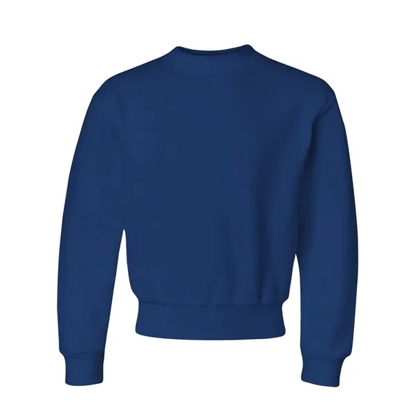 Youth 8.0 oz. 50% polyester/50% cotton crew neck sweatshirt. Blank product.... from ASI 84358 S&S Activewear