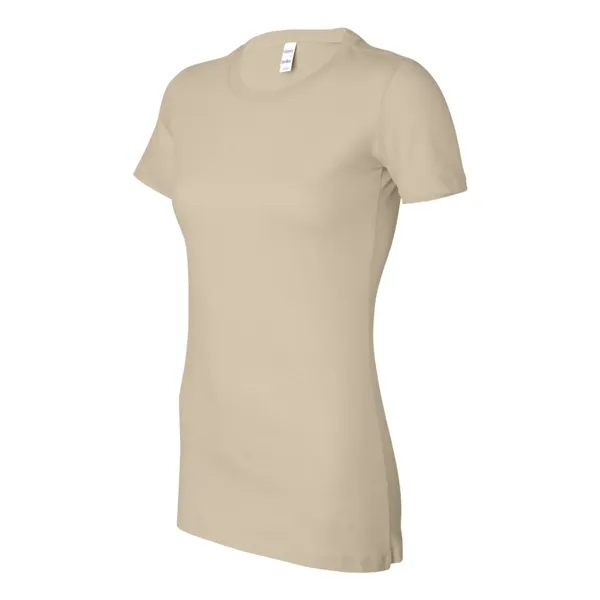 Women's cotton t-shirt with longer length body and shoulder taping. Blank... from ASI 84358 S&S Activewear