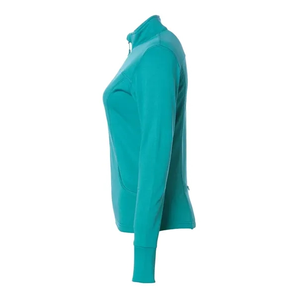 Women's Poly-Tech full-zip track jacket with an exposed coil zipper, hidden... from ASI 84358 S&S Activewear