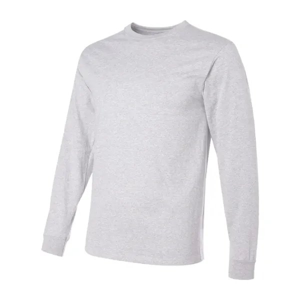 Adult long sleeve 5.6 oz. 50% cotton / 50% polyester t-shirt.... from ASI 84358 S&S Activewear