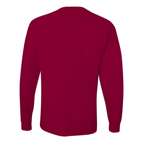 Adult long sleeve 5.6 oz. 50% cotton / 50% polyester t-shirt.... from ASI 84358 S&S Activewear