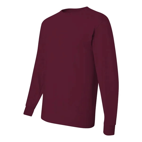 Adult long sleeve 5.6 oz. 50% cotton / 50% polyester t-shirt.... from ASI 84358 S&S Activewear