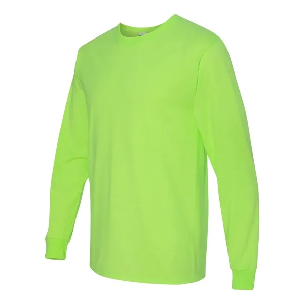 Adult long sleeve 5.6 oz. 50% cotton / 50% polyester t-shirt.... from ASI 84358 S&S Activewear