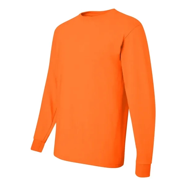 Adult long sleeve 5.6 oz. 50% cotton / 50% polyester t-shirt.... from ASI 84358 S&S Activewear