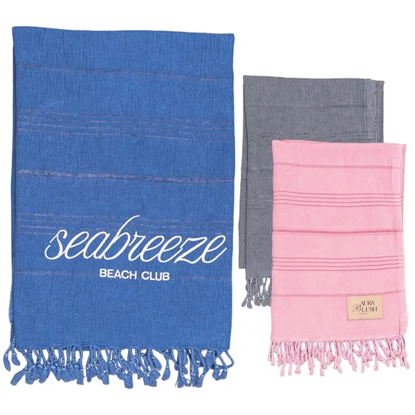 Stone Washed Demin Peshtemal Towel... from ASI 89320 Starline USA Inc