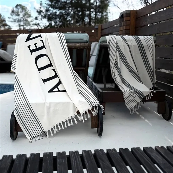 Ivory Shore Open Striped Peshtemal Towel... from ASI 89320 Starline USA Inc