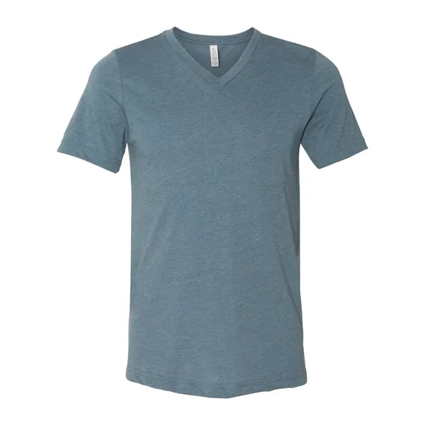 BELLA + CANVAS Unisex Heather CVC V-Neck Tee... from ASI 84358 S&S Activewear