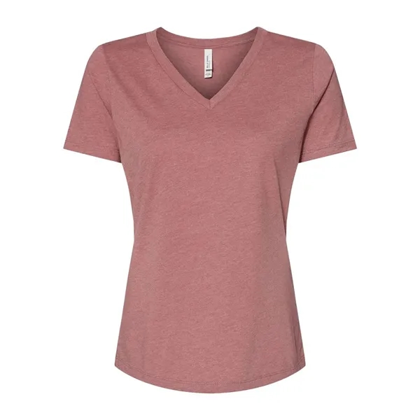 BELLA + CANVAS Women's Relaxed Heather CVC V-Neck Tee... from ASI 84358 S&S Activewear