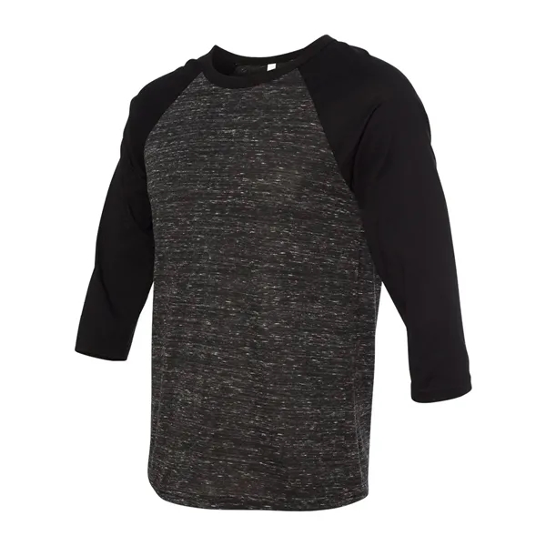Unisex three-quarter sleeve baseball T-shirt with a retail fit, side seams,... from ASI 84358 S&S Activewear