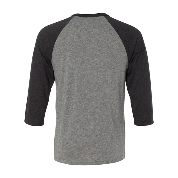 Unisex three-quarter sleeve baseball T-shirt with a retail fit, side seams,... from ASI 84358 S&S Activewear