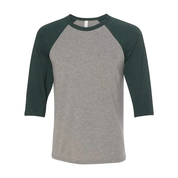 Unisex three-quarter sleeve baseball T-shirt with a retail fit, side seams,... from ASI 84358 S&S Activewear