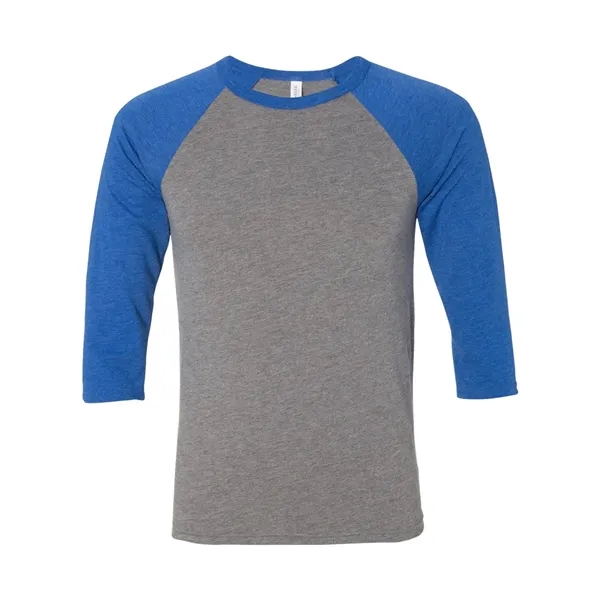 Unisex three-quarter sleeve baseball T-shirt with a retail fit, side seams,... from ASI 84358 S&S Activewear