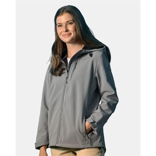 Nautica Women's Wavestorm Softshell Hooded Jacket... from ASI 84358 S&S Activewear