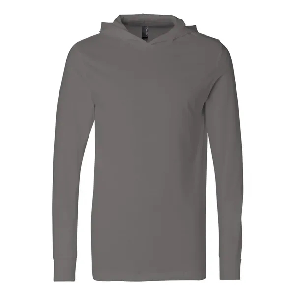 Adult long sleeve jersey hooded t-shirt. Blank product.... from ASI 84358 S&S Activewear