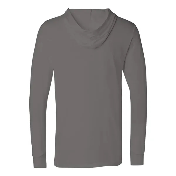 Adult long sleeve jersey hooded t-shirt. Blank product.... from ASI 84358 S&S Activewear