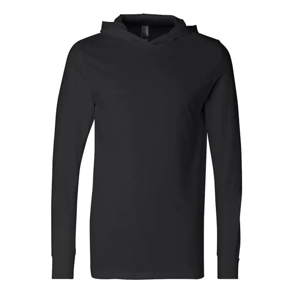 Adult long sleeve jersey hooded t-shirt. Blank product.... from ASI 84358 S&S Activewear