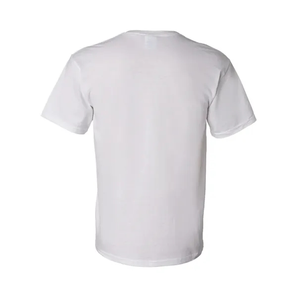 Cotton / polyester T-shirt with a pocket and moisture-wicking properties.... from ASI 84358 S&S Activewear