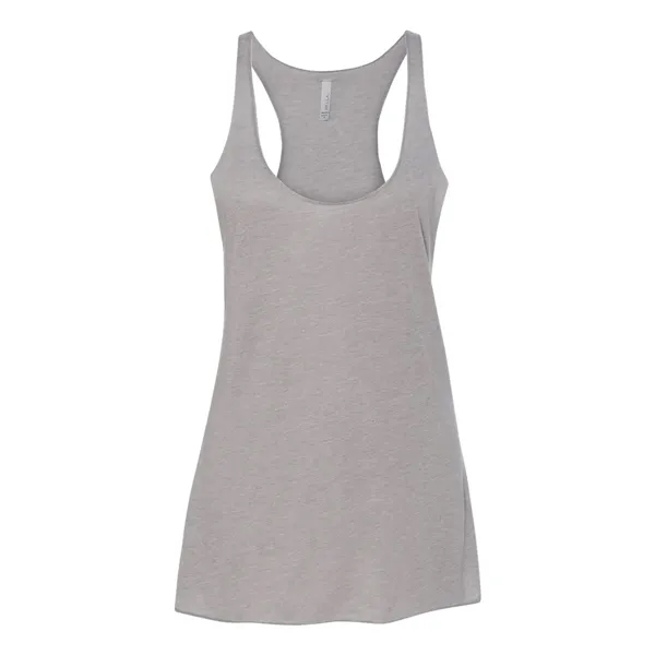 Women's tri-blend racerback tank top with overlock hem on neck. Blank... from ASI 84358 S&S Activewear