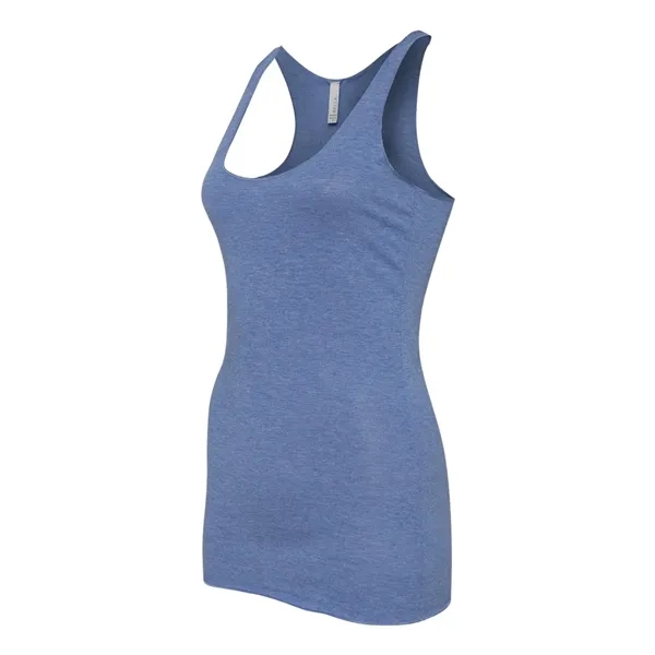 Women's tri-blend racerback tank top with overlock hem on neck. Blank... from ASI 84358 S&S Activewear