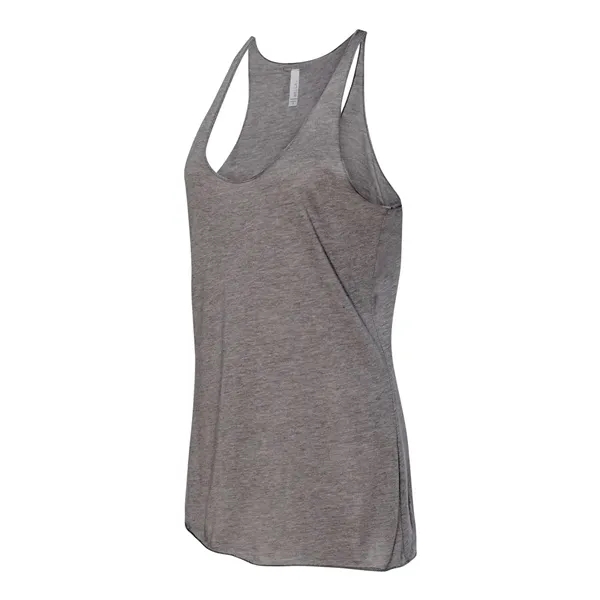 Women's tri-blend racerback tank top with overlock hem on neck. Blank... from ASI 84358 S&S Activewear