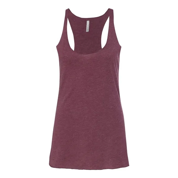 Women's tri-blend racerback tank top with overlock hem on neck. Blank... from ASI 84358 S&S Activewear