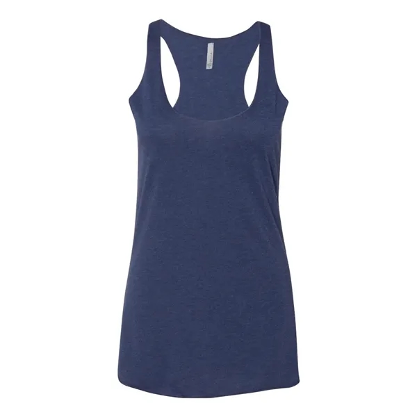 Women's tri-blend racerback tank top with overlock hem on neck. Blank... from ASI 84358 S&S Activewear