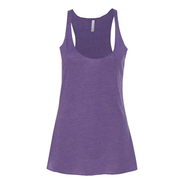 Women's tri-blend racerback tank top with overlock hem on neck. Blank... from ASI 84358 S&S Activewear
