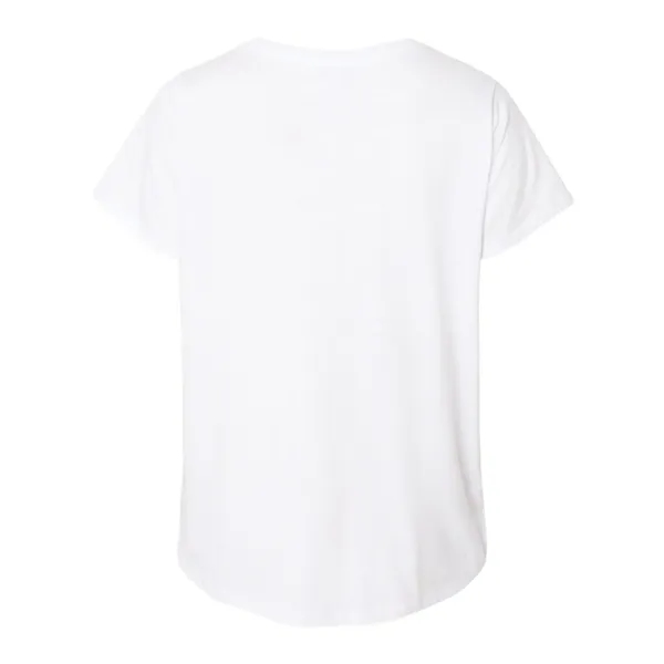 LAT Curvy Collection Women's Fine Jersey V-Neck Tee... from ASI 84358 S&S Activewear