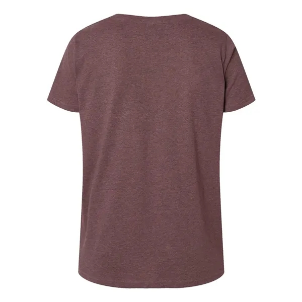 LAT Curvy Collection Women's Fine Jersey V-Neck Tee... from ASI 84358 S&S Activewear