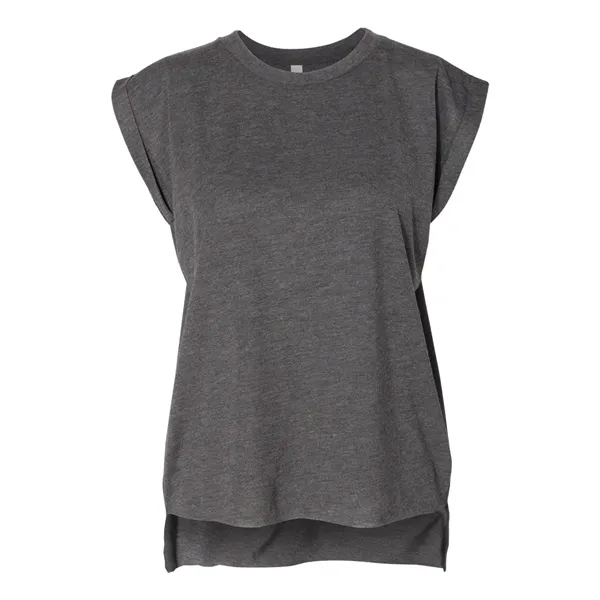 Women's Flowy Muscle Tee with Rolled Cuffs... from ASI 84358 S&S Activewear