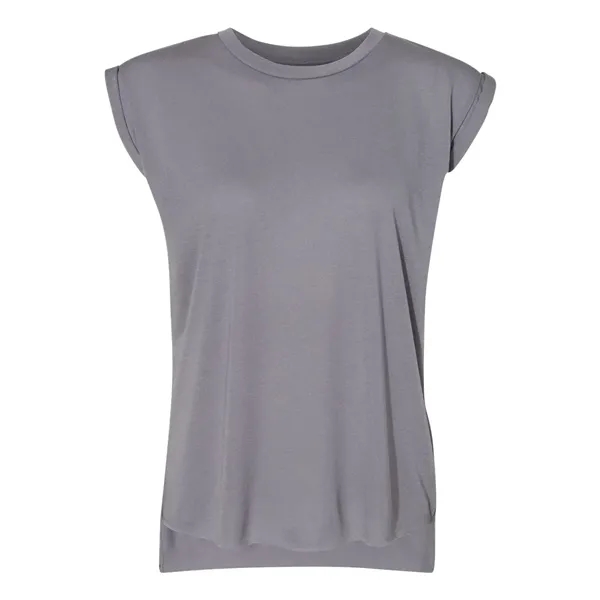 Women's Flowy Muscle Tee with Rolled Cuffs... from ASI 84358 S&S Activewear