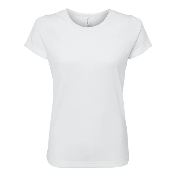 Women's sublimation tee made of 100% polyester with a rib collar... from ASI 84358 S&S Activewear